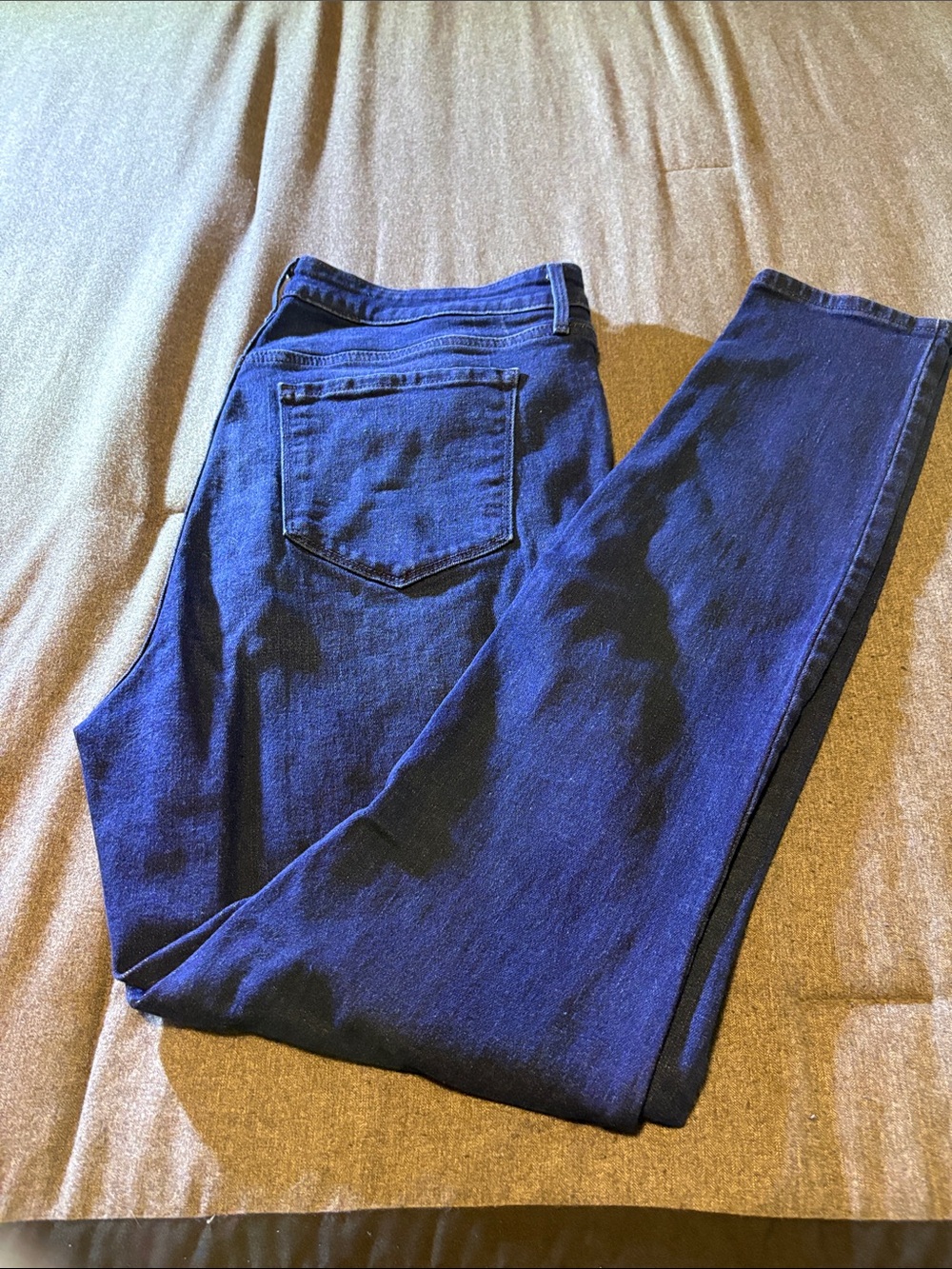 Old Navy High Rise Super Skinny Jeans Size 14 Tall in Dark Blue